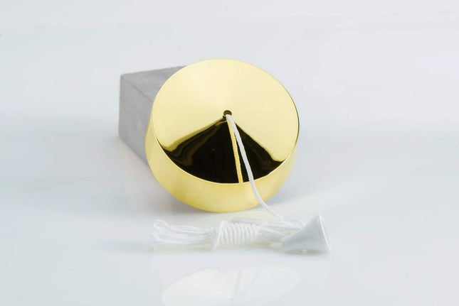 Varilight XVPC Brass Ceiling Pull Switch 2 Way