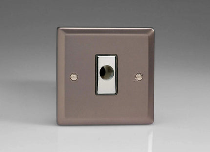 Varilight 16A Flex Outlet Plate Pewter XRFOD