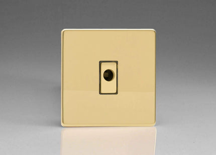 Varilight 16A Flex Outlet Plate Polished Brass XDVFODS
