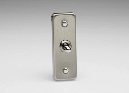 Varilight 1-Gang 10 Amp 1 or 2 Way Toggle Architrave Switch Stainless Steel
