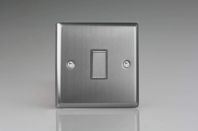 Varilight JTES001 Classic Brushed Steel 1-Gang Touch Dimming Slave (use with V-Pro Master)