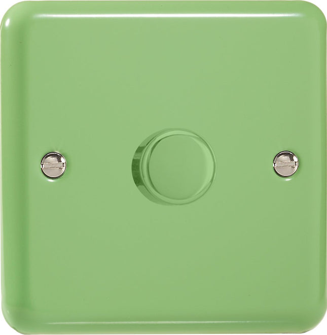 Varilight Classic Lily Pastel Beryl Green 1-Gang LED Trailing Edge Dimmer Switch 1 or 2 Way