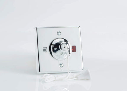 Varilight Pull Cord Switch 45 Amp 45A Pull Switch with Neon Chrome Effect