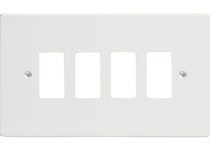 Varilight 4-Gang Grid Plate (Twin Plate)