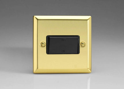 Varilight 10A Fan Isolating Switch (3 Pole) Victorian Brass XVFIB