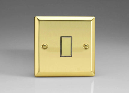 Varilight 1-Gang Tactile Touch Control Dimming Light Switch Slave for use with Eclique2 Master on 2-Way Circuits Victorian Brass JVES001