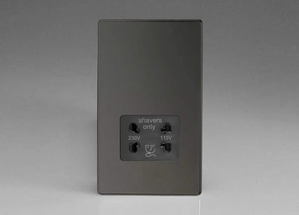 Varilight XDISSBS Shaver Socket Black Iridium Black