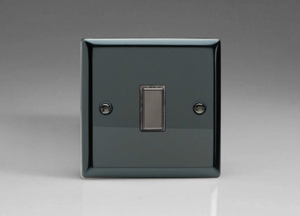 Varilight 1-Gang Tactile Touch Control Dimming Light Switch Slave for use with Eclique2 Master on 2-Way Circuits Iridium JIES001