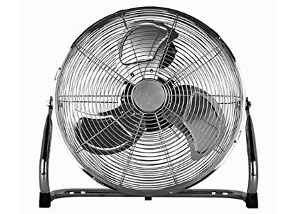 Status 18" High Velocity Chrome Floor Fan, White,WX10031