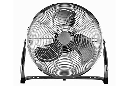 Status 18" High Velocity Chrome Floor Fan, White,WX10031