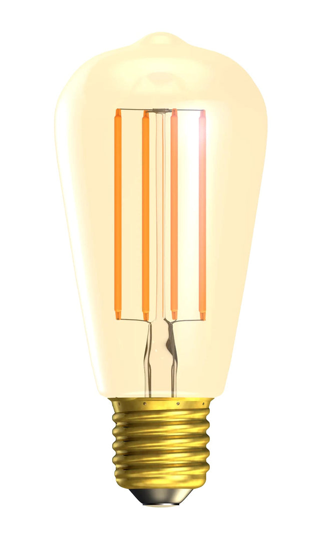 Bell LED Vintage Squirrel Cage Lamp 240V 4W E27 Gold