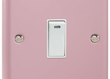 Varilight 1-Gang (Single), 20 Amp Double Pole Switch with Neon, Classic Lily Rose Pink XY20NW.RP