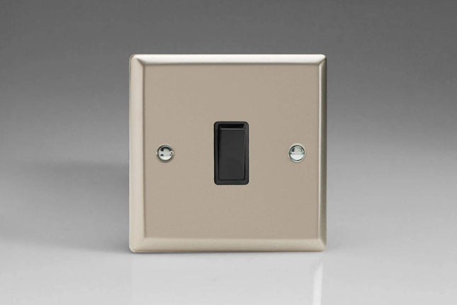 Varilight XN7B Rocker Switches 1-Gang Black Satin