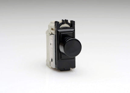Varilight 2-Way Push-On/Off Rotary Dimmer Light Switch 40-400W (1 Grid Space) Black GIP400B