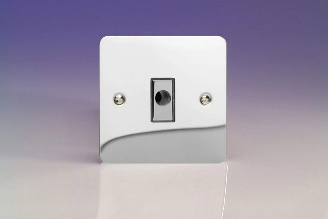 Varilight 16A Flex Outlet Plate Polished Chrome XFCFOD