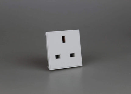 Varilight DSUKW DataGrid White 13A UK Socket Unswitched (2 DataGrid Spaces)