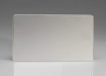Varilight Double Blank Plate Polished Chrome XDCDBS