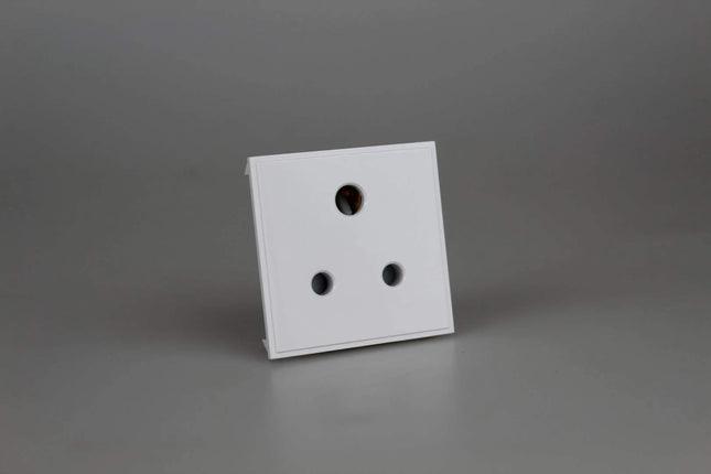 Varilight DRP5AW DataGrid White 5A 3 Round Pin Socket (2 DataGrid Spaces)