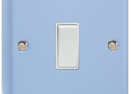 Varilight 1-Gang (Single), 1 or 2 Way 10 Amp Switch, Classic Lily Duck Egg Blue XY1W.DB
