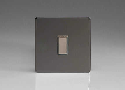 Varilight Eclique 2 1-Gang Tactile Touch Control Dimming Light Switch Slave for use with Eclique2 Master on 2-Way Circuits Iridium JDIES001S