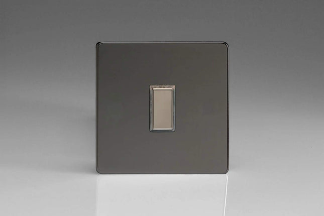 Varilight Eclique 2 1-Gang Tactile Touch Control Dimming Light Switch Slave for use with Eclique2 Master on 2-Way Circuits Iridium JDIES001S