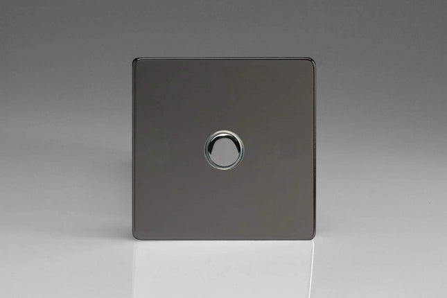 Varilight 1-Gang 6A 1- or 2-Way Push-On/Off Impulse Switch Iridium XDIP1S