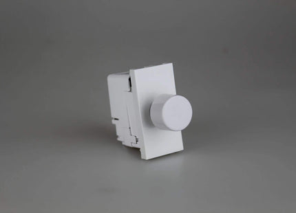 Varilight 2-Way Push-On/Off Rotary Dimmer 40-400W (1 Grid Space) White