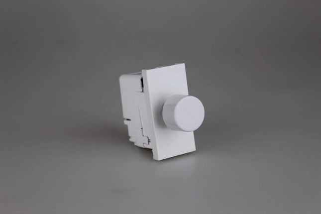 Varilight 2-Way Push-On/Off Rotary Dimmer 40-400W (1 Grid Space) White