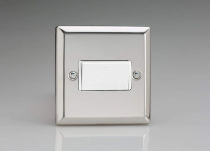 Varilight 10A Fan Isolating Switch (3 Pole) Mirror Chrome XCFIW