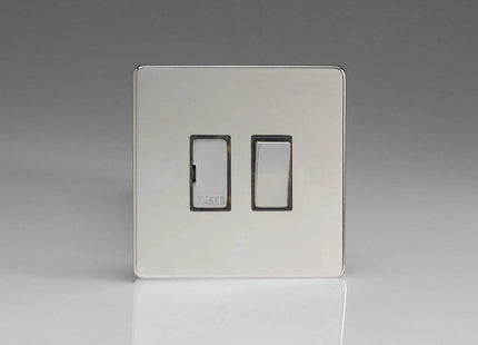 Varilight XDC6DS Switched Fuse Spur Polished Chrome No Insert