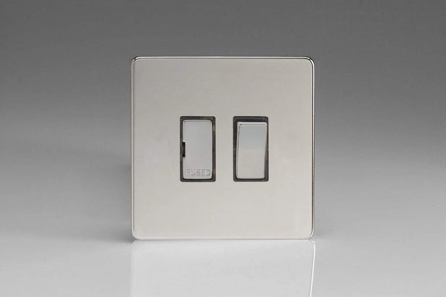Varilight XDC6DS Switched Fuse Spur Polished Chrome No Insert