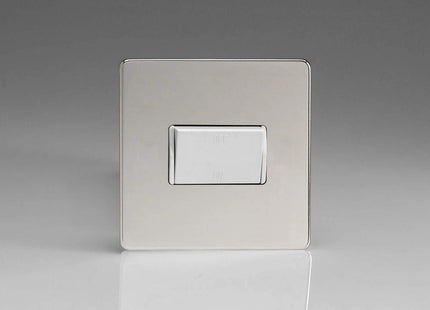 Varilight XDCFIWS Fan Isolator Switch White Polished Chrome