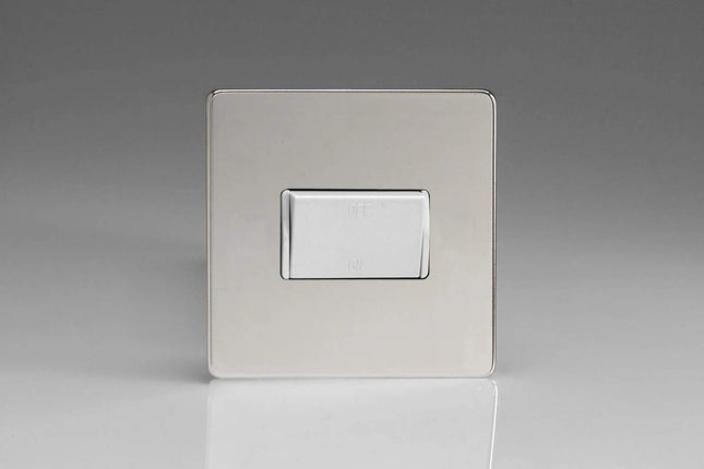 Varilight XDCFIWS Fan Isolator Switch White Polished Chrome