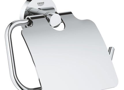 Grohe 40367001 Essentials Paper Holder with Lid Silver
