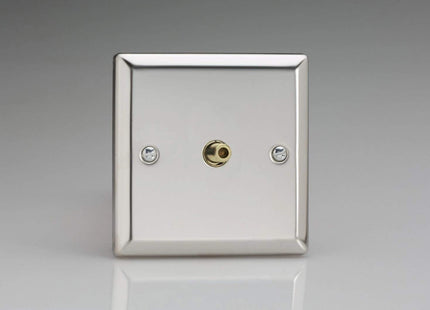 Varilight Classic Polished Chrome Satellite TV Socket XC8S