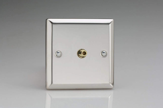 Varilight Classic Polished Chrome Satellite TV Socket XC8S