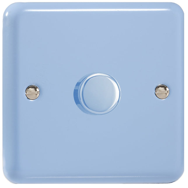 Varilight V-Pro Lily Pastel Duck Egg Blue 1-Gang LED Trailing Edge Dimmer Switch 1 or 2 Way