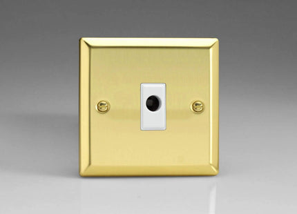 Varilight 16A Flex Outlet Plate Victorian Brass XVFOW