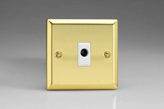 Varilight 16A Flex Outlet Plate Victorian Brass XVFOW