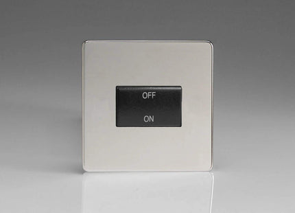 Varilight XDCFIBS Fan Isolator Switch Black Polished Chrome
