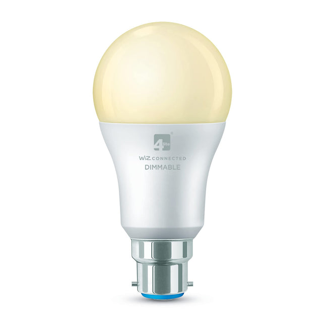 4lite Smart Wiz Connected LED Bulb A60 B22 Bayonet Fitting WiFi/Bluetooth Tuneable White & Dimmable 8w 806lm 4L1/8006