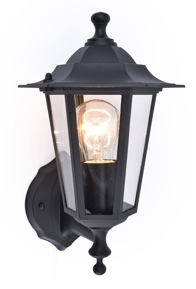 Corniche Wall Lantern IP44, c/w Clear Glass Diffuser