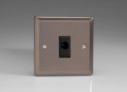 Varilight 16A Flex Outlet Plate Pewter XRFOB