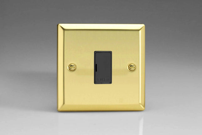 Varilight 13A Unswitched Fused Spur Victorian Brass XV6UB