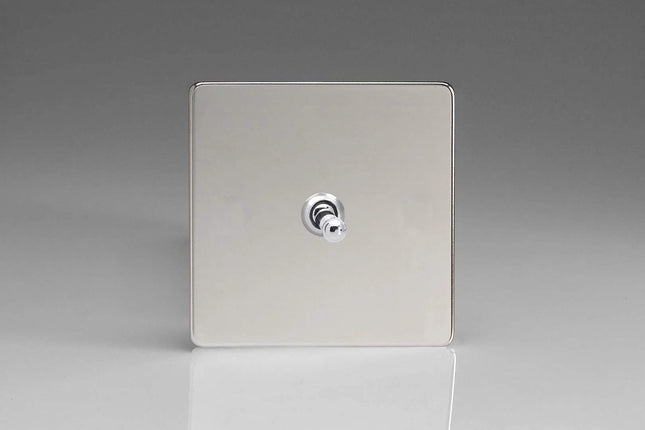 Varilight 1-Gang 10A Intermediate Toggle Light Switch Polished Chrome XDCT7S