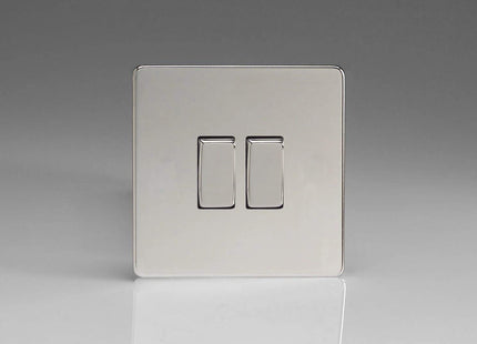 Varilight XDC2S Light Switch Polished Chrome,86x86x25mm
