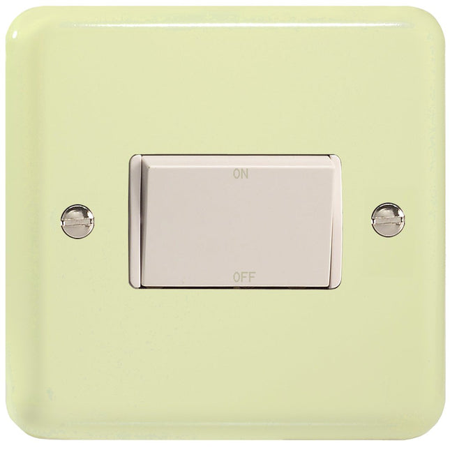 Varilight 10 Amp Fan isolating Switch (3 Pole), Classic Lily White Chocolate XYFiW.WC
