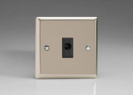 Varilight 16A Flex Outlet Plate Satin Chrome XNFOB