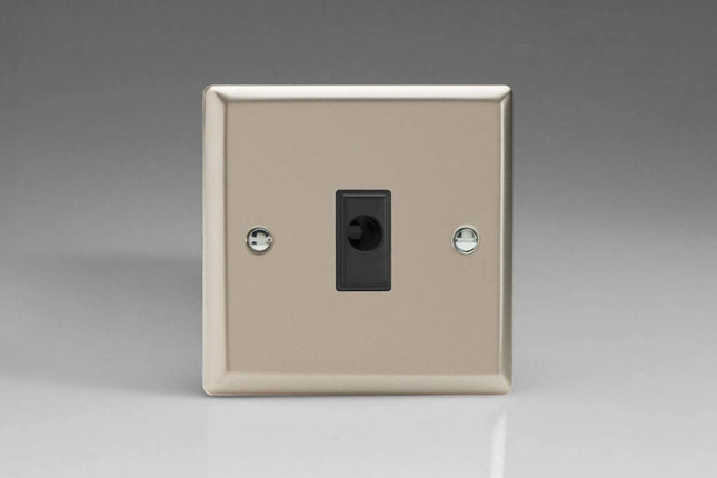 Varilight 16A Flex Outlet Plate Satin Chrome XNFOB