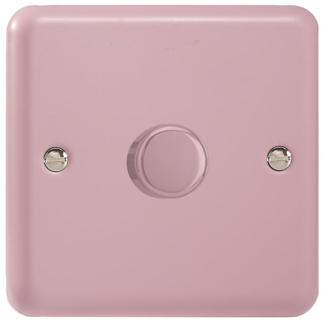 Varilight V-Pro Lily Pastel Rose Pink 1-Gang LED Trailing Edge Dimmer Switch 1 or 2 Way